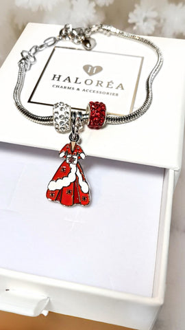 Rosemary’s Red Holiday Gown Charm