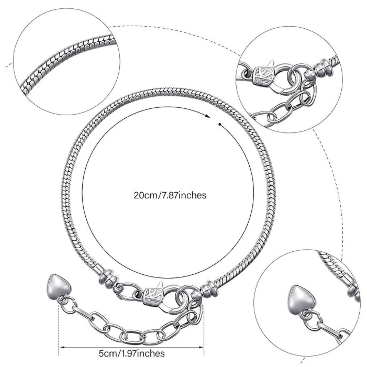 Haloréa Classic Charm Bracelet Starter Set