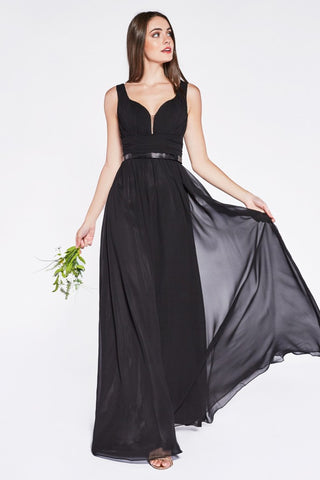 Beautiful In Black Bridesmaid Gown