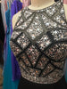 SLEEVELESS BEADED TOP HIGH NECK LONG PROM DRESS