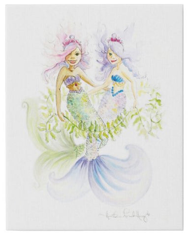 Sea Princess Friends Watercolor by Heather French Henry