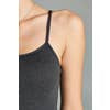 Tan Cami Tank with Built In Bra and Adjustable Strap
