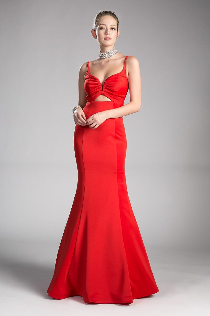 Sassy Jersey Cut-Out Gown