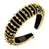 Gold Rhinestone Chunky Padded Headband